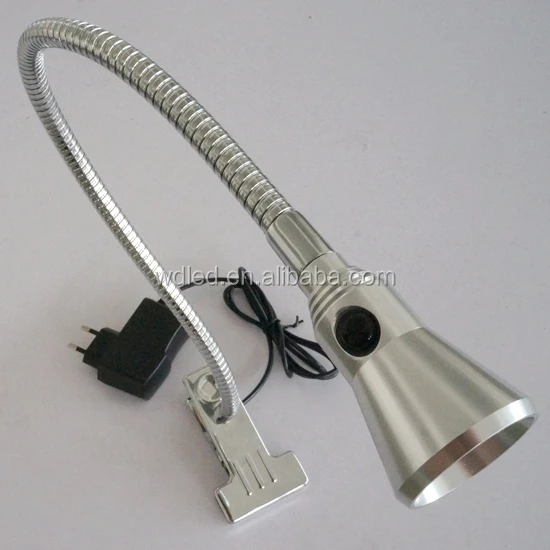 3w flexible swing arm clip on LED TABLE LIGHT READING LAMP