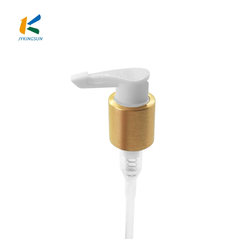 High Quality 24/415 Gold Aluminum Lotion Pump Sprayer Caps For Cosmetic Packaging