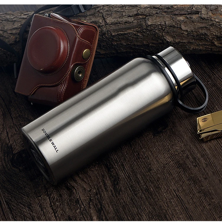 Custom Logo Outdoor Large Capacity Sports Stainless Steel Water Bottle