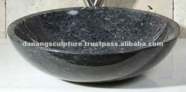 Custom solid marble sink, granite sinks, bathroom marble sink basin, marble vanity sink, black marble sink