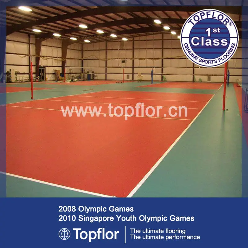 Indoor portable volleyball court prices for squash court volleyball flooring