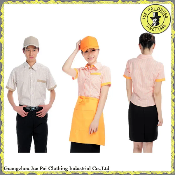 Fast Food Restaurant Waiter Uniform, Hotel Uniform, Waiter And Waitress Uniforms