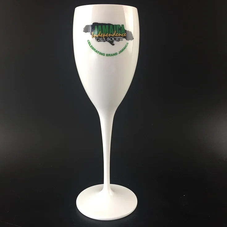 Шампанское флейты Небьющиеся Пластиковые Высокая четкость белый цвет