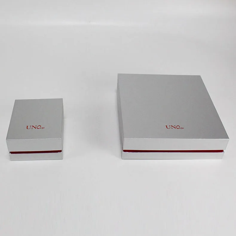 2024 Luxury Necklace Wholesale Jewelry Packaging Boxes A Set Jewelry Gift Box Wiredrawing Design Pu Leather Ring Jewelry Case