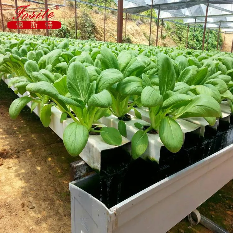 pvc hydroponic square tube for greenhouse/Plastic Hydroponic tube for planting vegetable