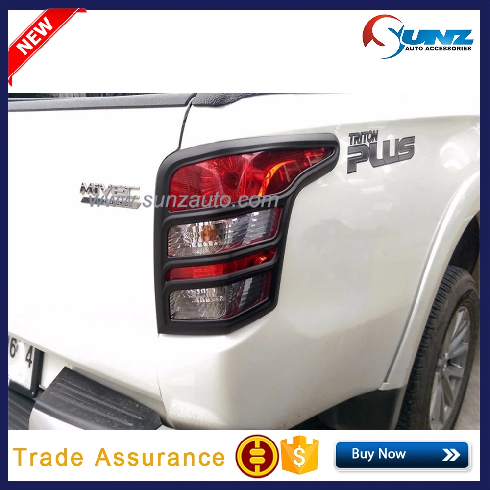 YCSUNZ Tail Light Cover For Mitsubishi Triton L200 2015 2016 2017 ABS Matte Black Rear Light Cover