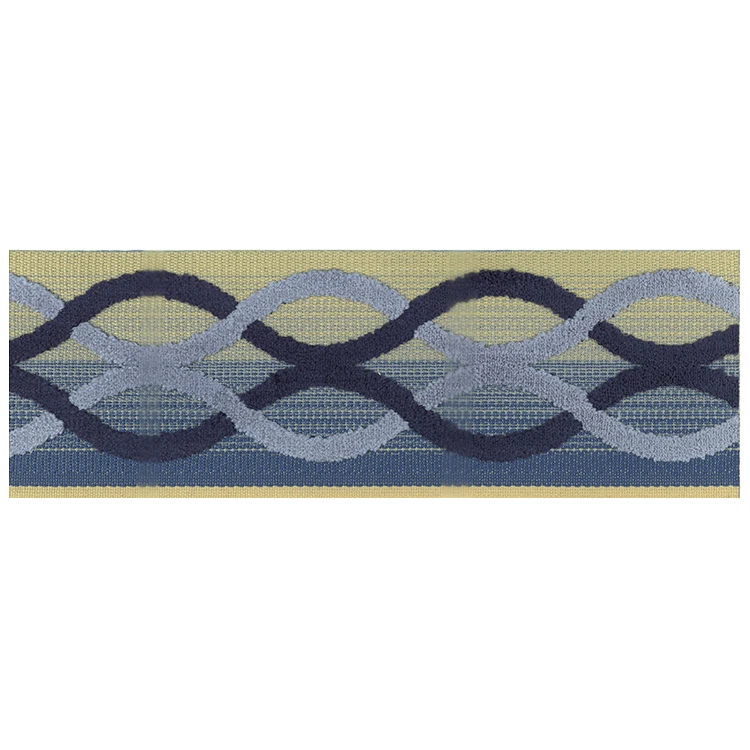 JBL Wholesale Custom Polyester Jacquard Velvet Curtain Lace Trim Tape