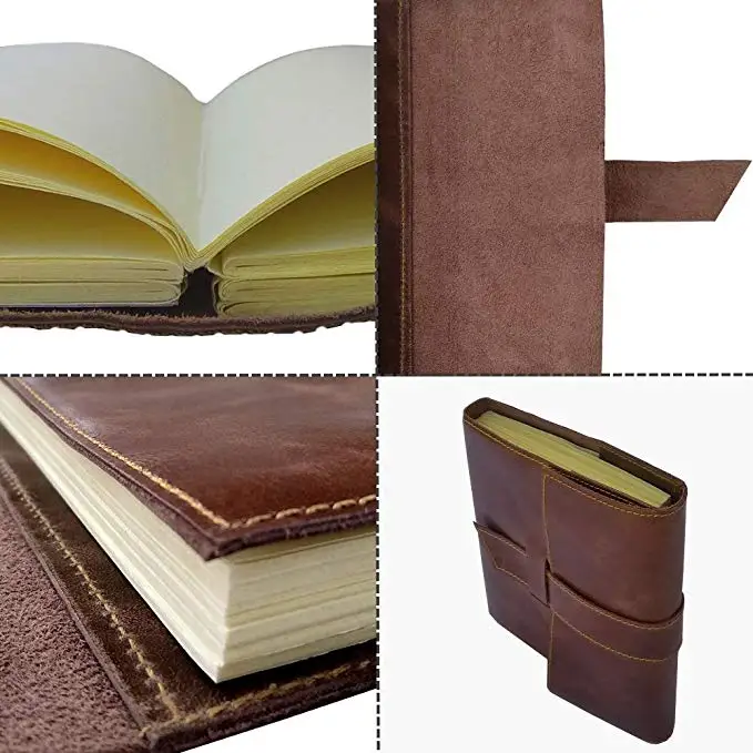 Genuine Leather Handmade Journal to Write in Notebook Refillable Diary for Men & Women Writers Artist Poet Gift