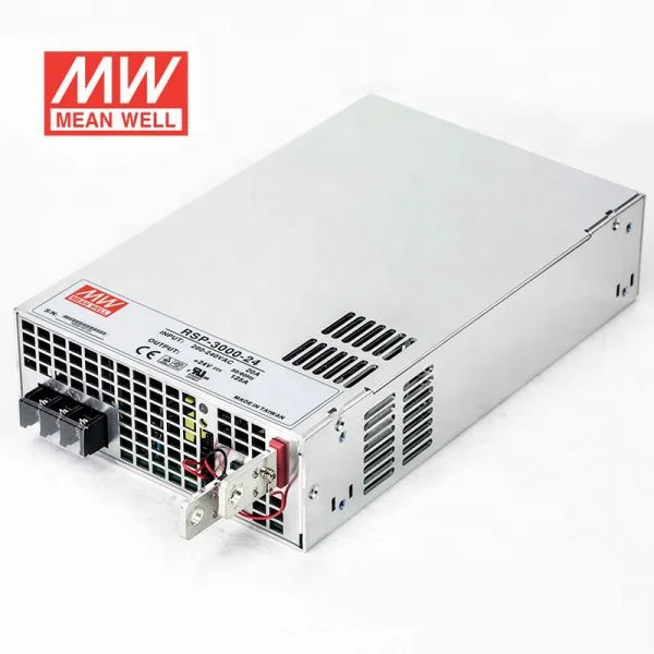 RSP-3000-24 PFC 3000W 24V переменного тока регулятор автоматизации RF цифрового вещания бренд MEAN WELL представляет параллельно PV импульсный источник питания лазера