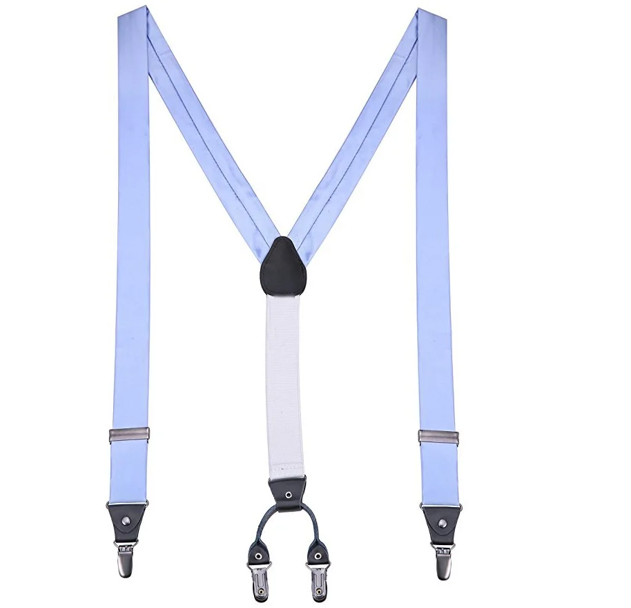 Подтяжки и Галстук-Бабочку Набор-Платье Подтяжки Для Мужчин Шелковый Как Брюки Подтяжки