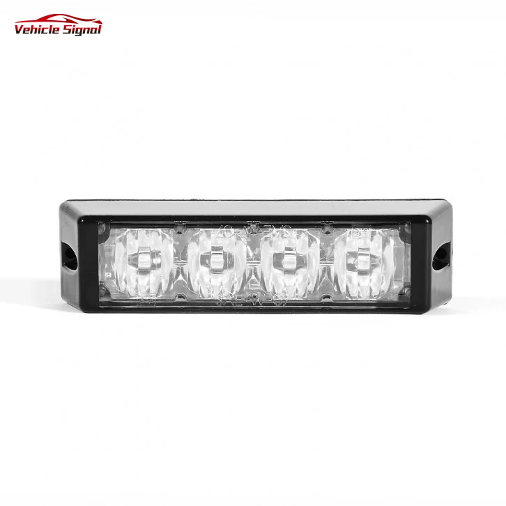 12W Professional Warning Grille headLights Emergency Amber Strobe Surface Mount Led ambulance light for Emergency Vehicles