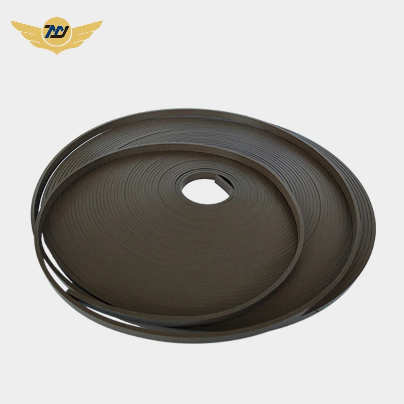 Brown Color GST Bronze Filled PTFE Guide Tape Hydraulic Seals Wear Ring Chamfer PTFE Guide Strip