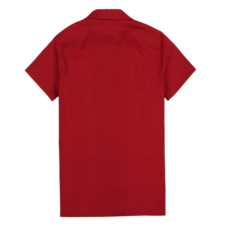 custom logo Retro revere collar hit color split joint men rockabilly bowling shirts in china