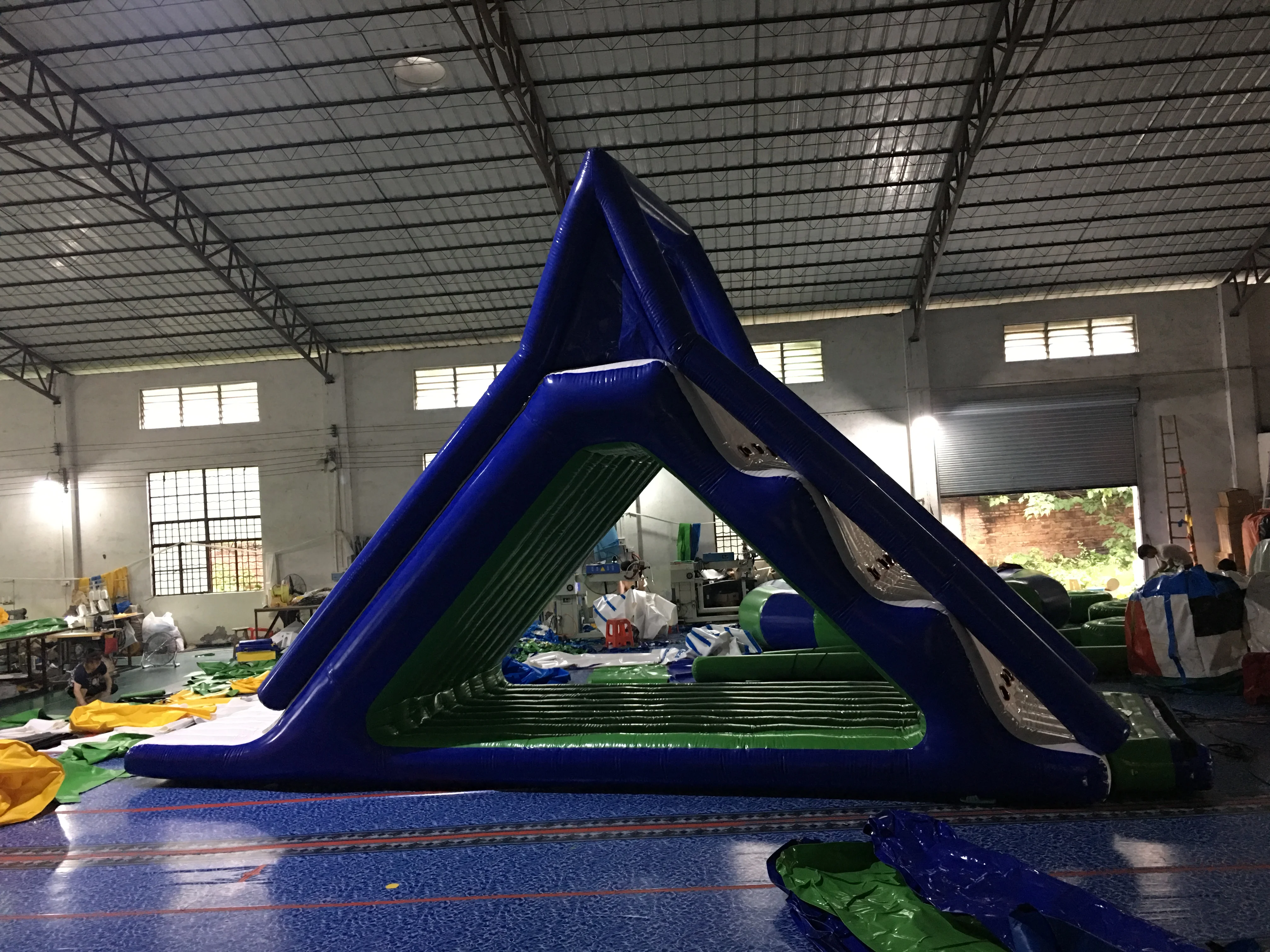 Outdoor lake adult water slides inflatable aqua slide pool large inflatable floating water slide