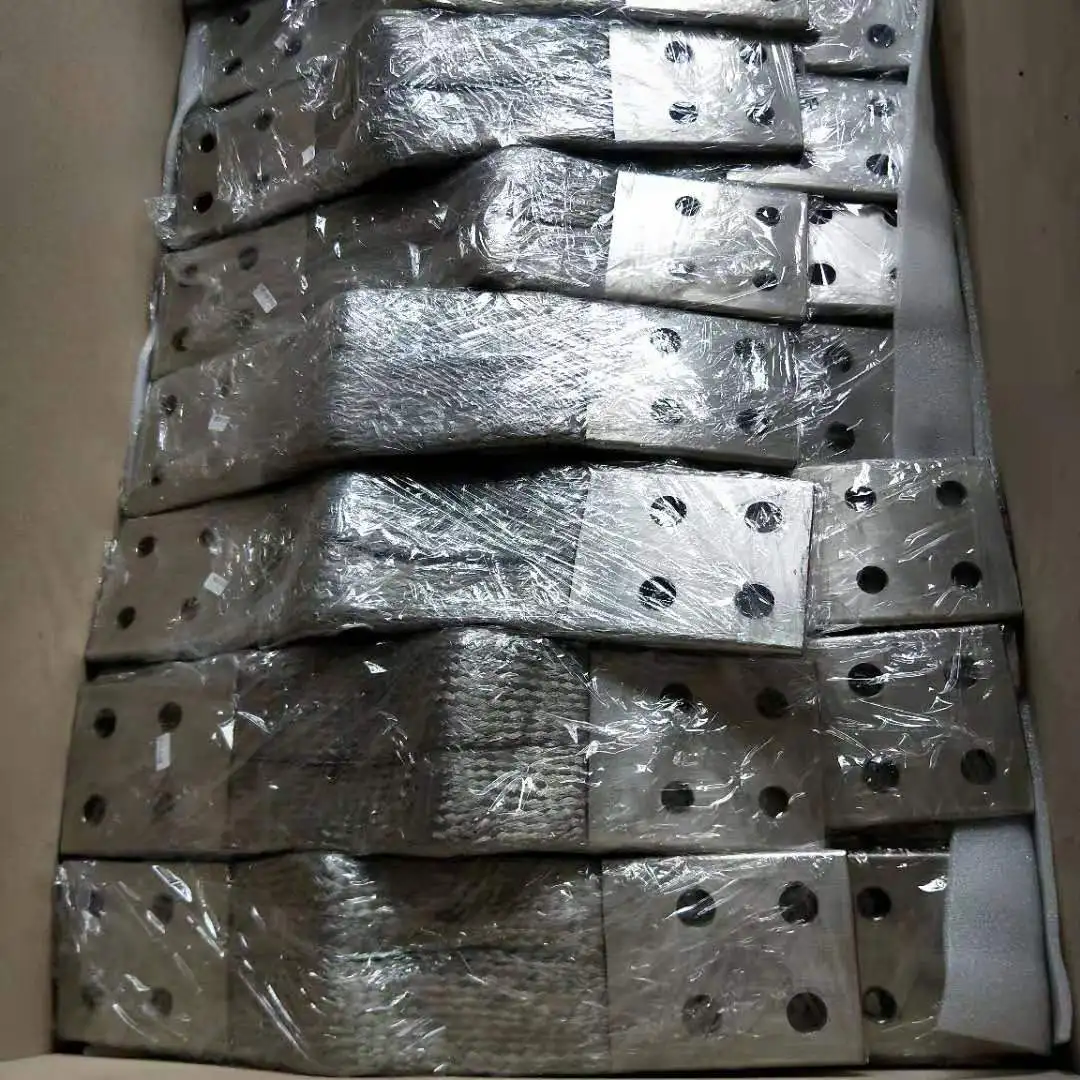 AST cold pressure welding braided flexible connector customized copper busbar