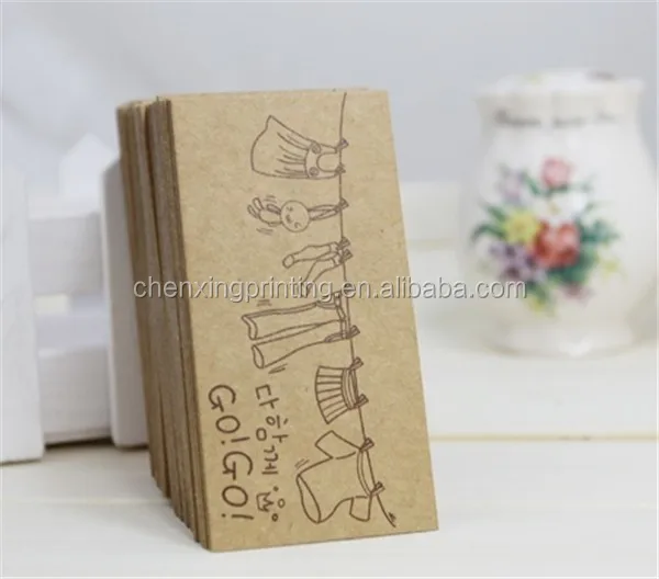 
Corrugated hanging tag Price Tag Clothing Kraft Brown Scallop Blank Hang tag Japan 