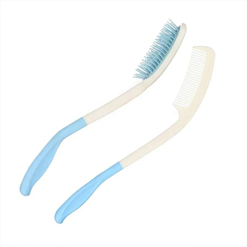Long Handle Hair Comb and Brush Set Beauty Hair Applicable to Elderly Common Comb Plastic