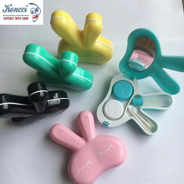 Персонализированные милый чехол для контактных линз ювелирных изделий косметическая коробка с зеркалом карман свяжитесь Чехлы