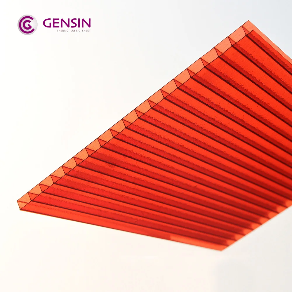  Alibaba high quality 2100*5800/11800mm 2wall 6mm policarbonate