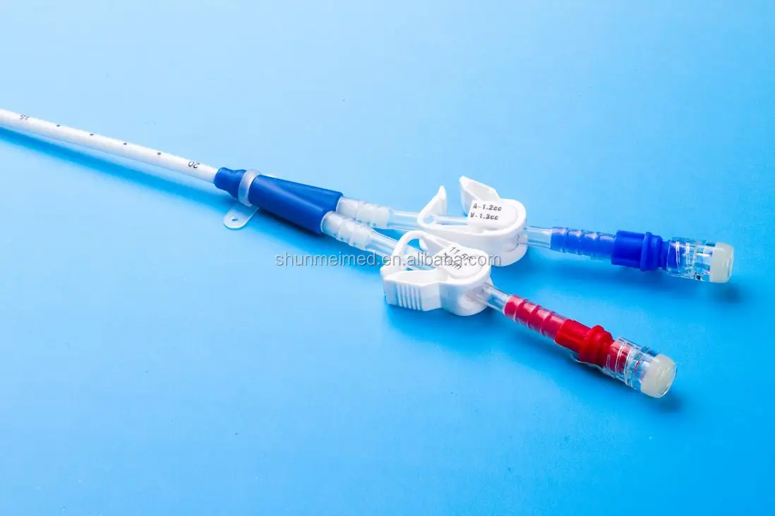 Dialysis double lumen catheter hemodialysis