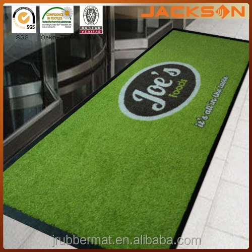 Welcome Doormat Printed Logo Rubber Floor Customized Mat