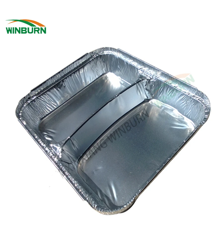 Aluminium foil plate for takeaway food