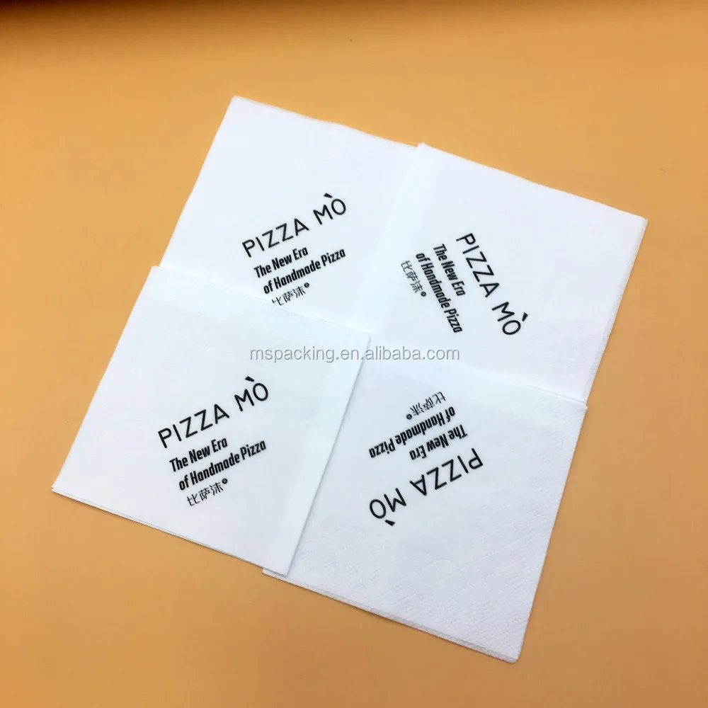 Custom Logo Printed 2ply 23cm Table Paper Napkin Sizes