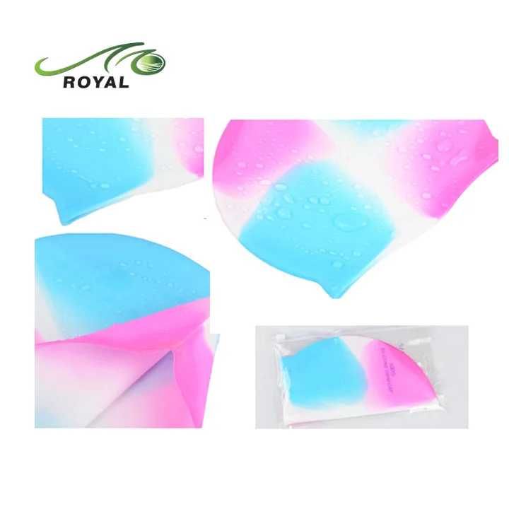 Adult Funny Latex Swimming Cap For Long Hair Silicone Swim Cap