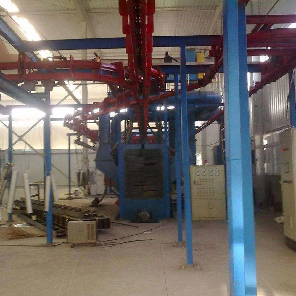 Hanging chain type shot blasting machine in foundry industry