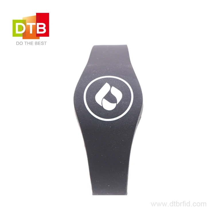 DTB 13.56Mhz NFC Cashless payment Mifare DESFire Silicone Wristband