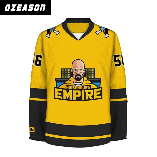 Custom Made Mens Fully Sublimated Printing Funny Hockey Jersey