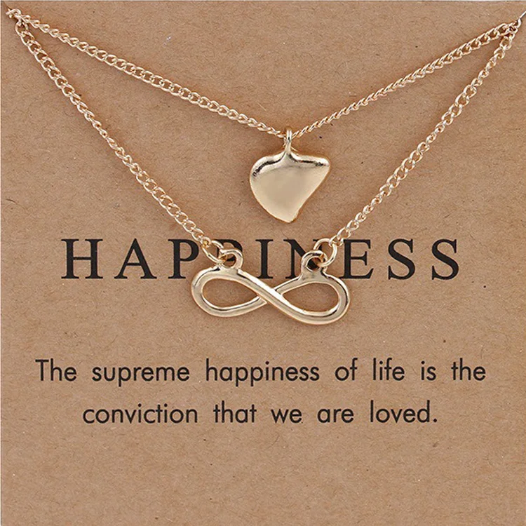 NKEL Custom Golden 8 word letter with initial accessories zinc alloy charm double layer clasped snake bone necklace