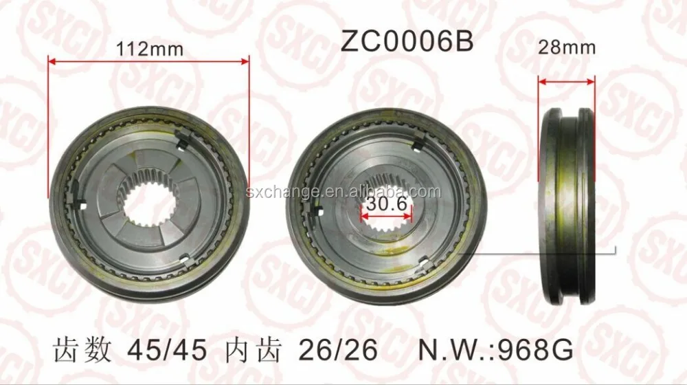 Запчасти для автоматической передачи синхронизации ISUZU myy6s с деталью № 8-97367-022-0