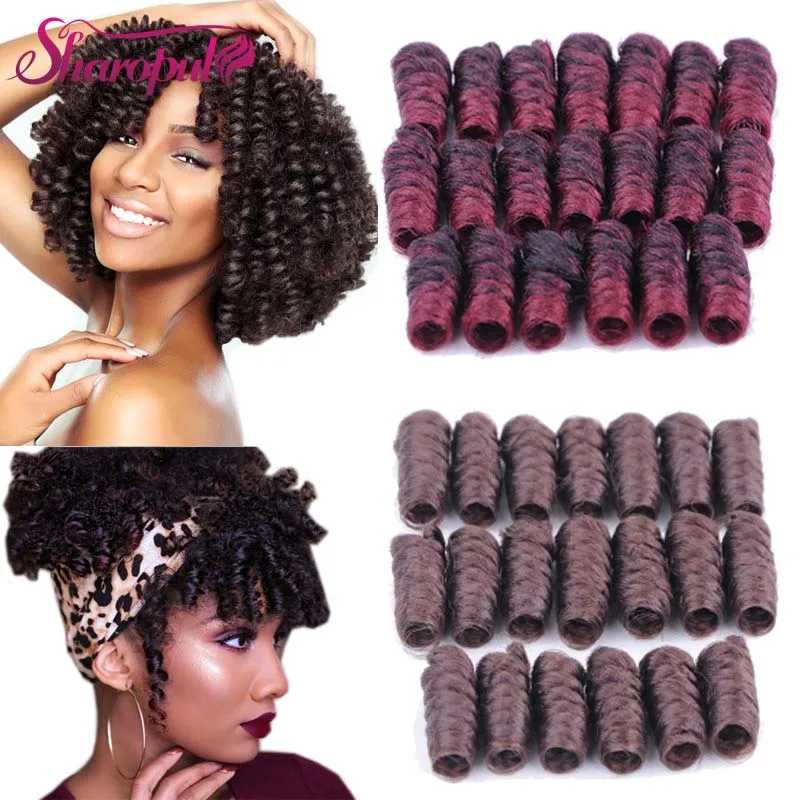 Afro Colorful Loose curl Wave 8inch-20inch wholesale Wand curl Twist Crochet Hair Extension synthetic Braiding Hair