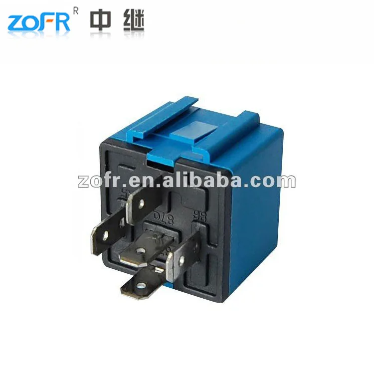 Blue color auto starter relay 4PIN or 5PIN plug-in mounting