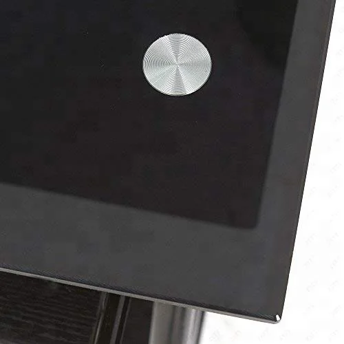 Tempered glass Steel Computer Desk with storage shelf Study PC Laptop Study Writing Table Home Office use Furniture