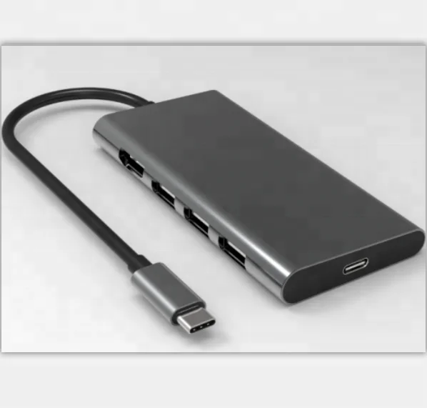 USB 3.1 Type C to 3*U3 SD Slot TF Slot HDMI PD  7 in 1 multiple function hub and card reader combo