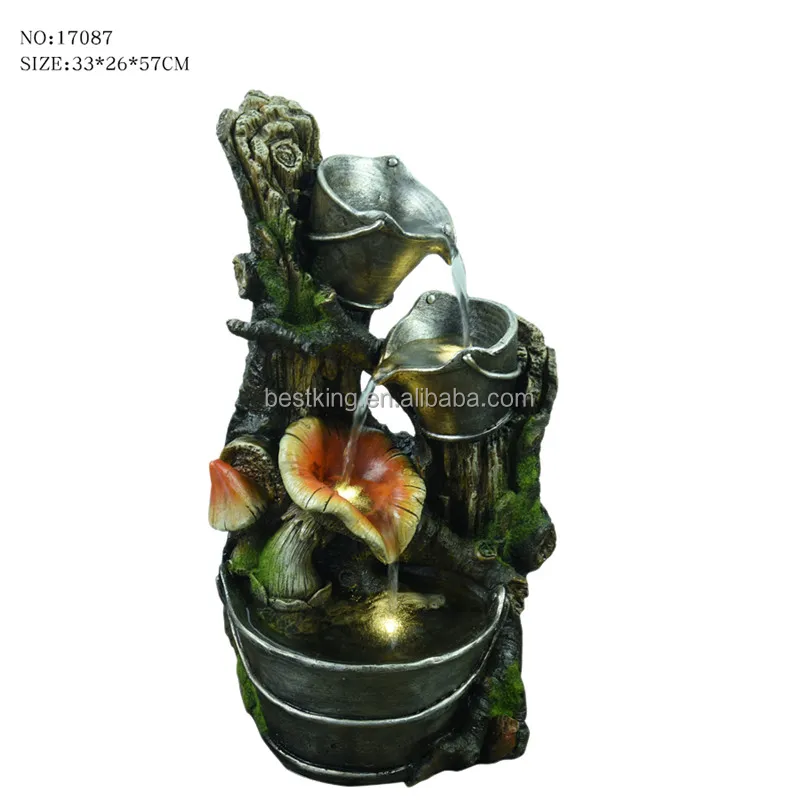 Electrical pump small scale garden rockery stone scenery float water fountain