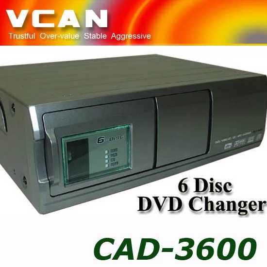 CAD-3600-5 Car Multi-Disc 6Disc DVD VCD CD MP3 MP4 player changer ip bus