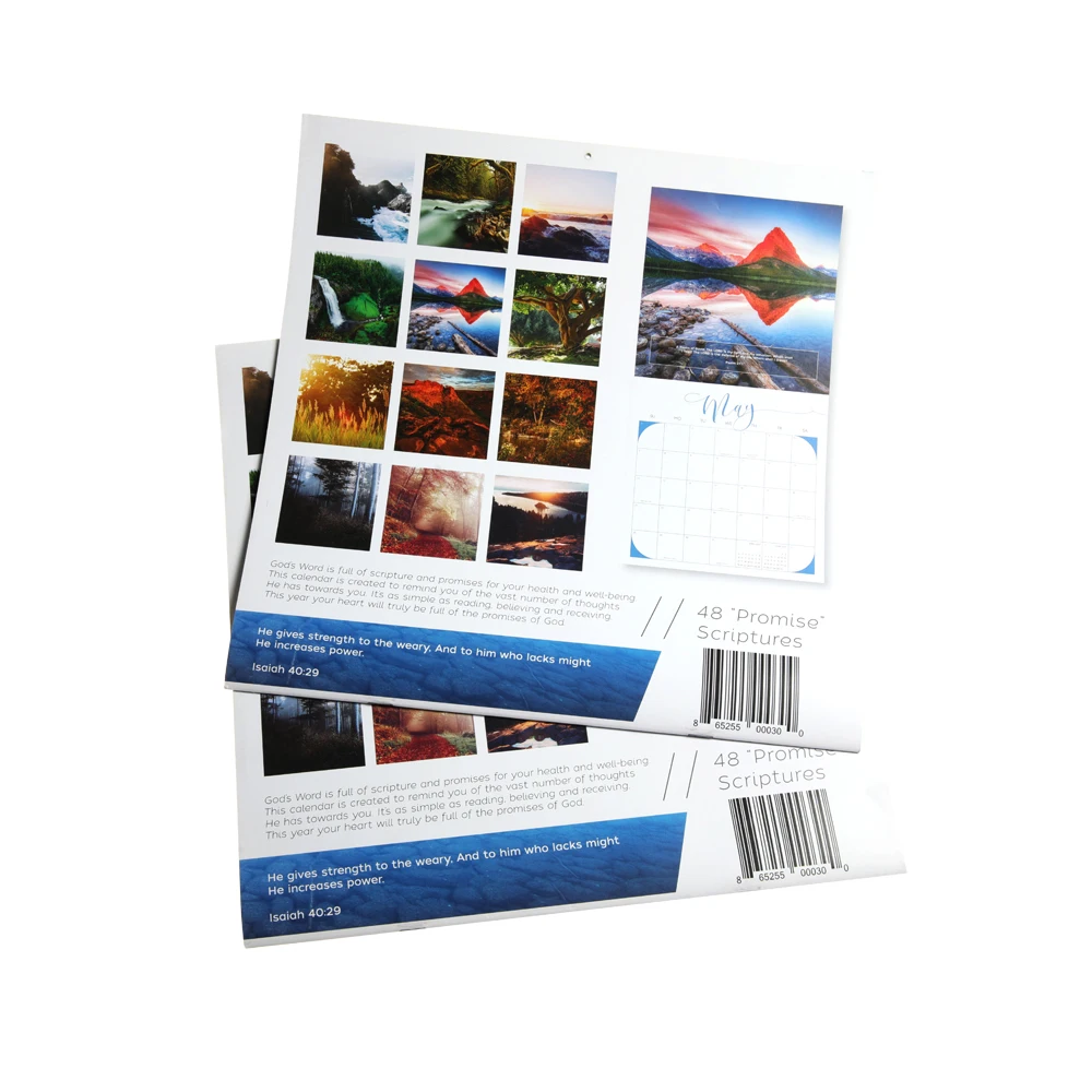 Hot sale full color custom 2024 wall calendar printing