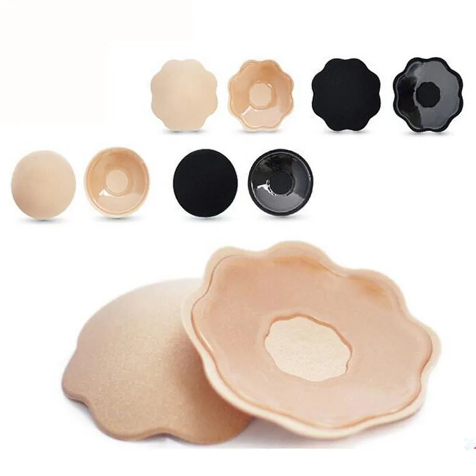 Sexy Bra Pad Reusable Self Adhesive Silicone Bra Breast Pad Pasties Petal Chest Stickers Nipple Cover Invisible Intimates