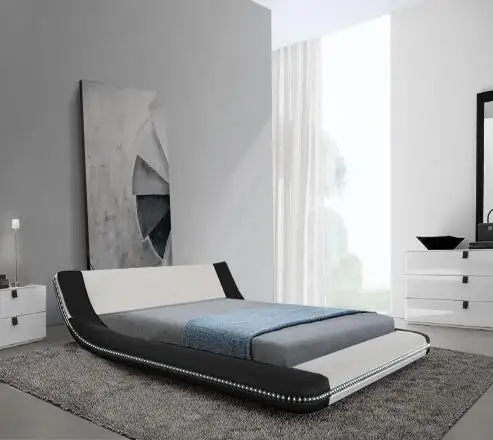 Italian PU Leather Bed Latest Leather Bed Designs