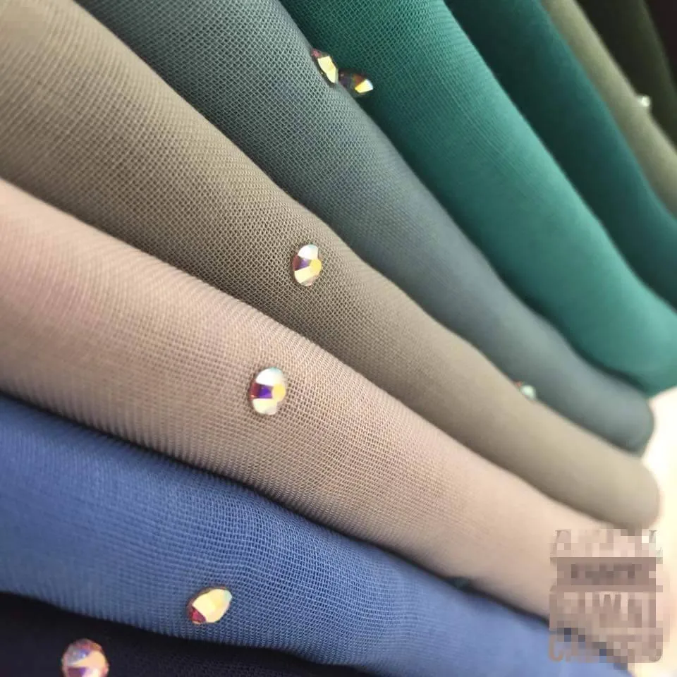 muslim scarf wedding voile scarf tudung indonesia fabric