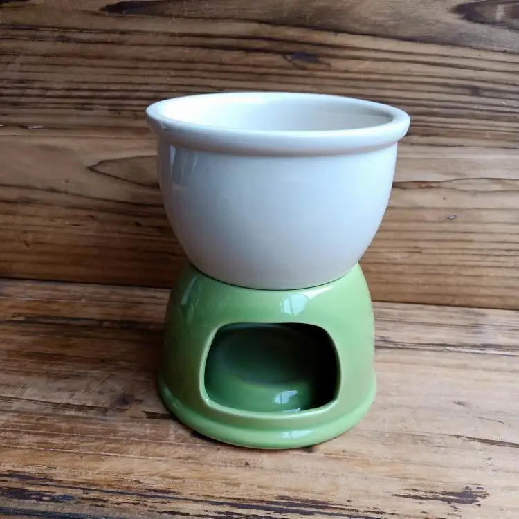 
Decal fondue set stoneware kitchen cheese fondue 