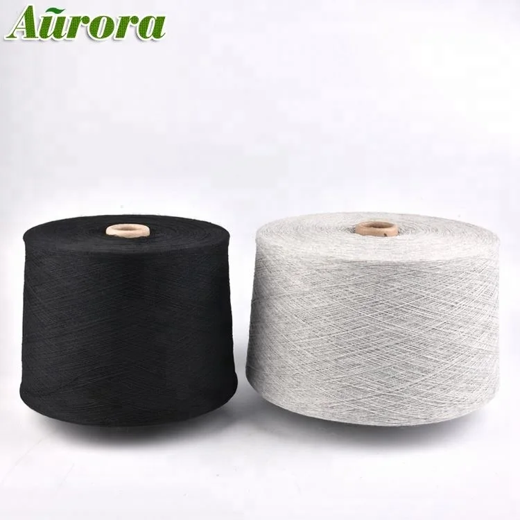 OEM & ODM raw white socks cotton yarn NE24/1 450TPM sock blanks knitting yarn