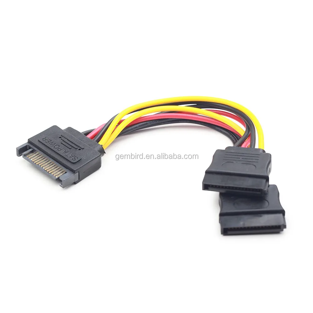 SATA 0.15 m power splitter connector Adapter cable for computer