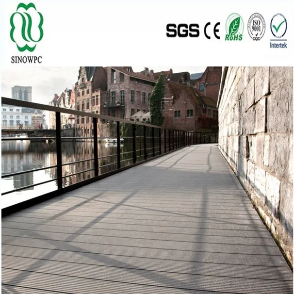 
cheap composite decking material / wpc manufacture exterior engineered plastic composite decking 