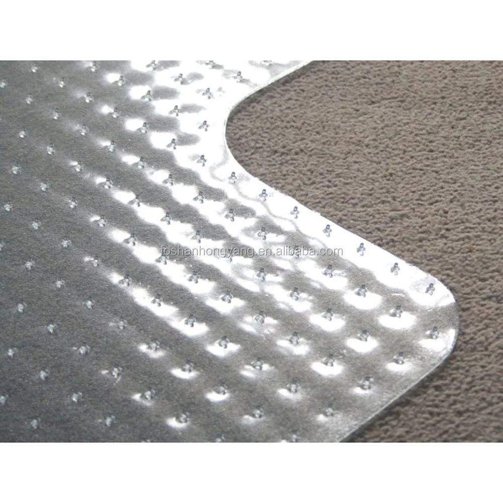 
Custom Transparent Studded Chair Floor Mat Waterproof For office 