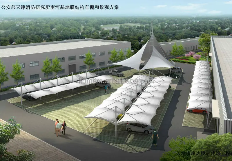 
PVC/PVDF/PTFE Tension Membrane Structure Canopy Tent 
