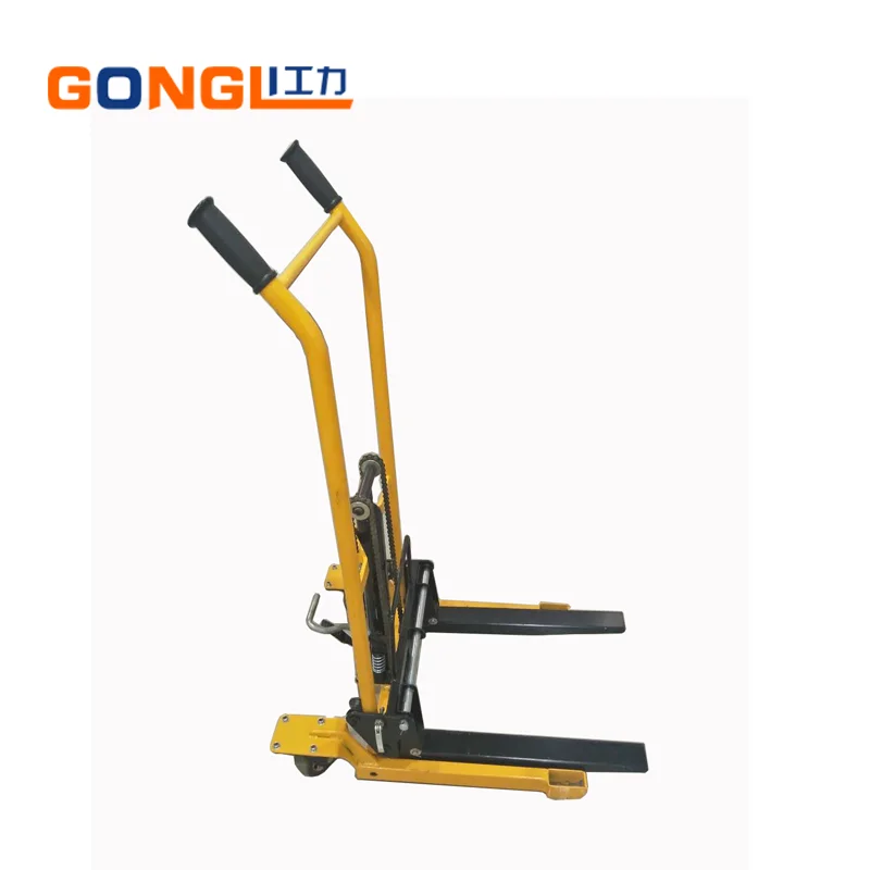 
GL-0058 Caster Wheel Light Lift Truck Lift Height 900mm Load Capacity 200kg Material Handling Equipment 
